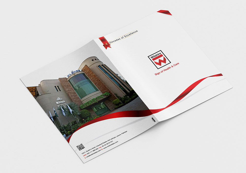 Wilshire Labs brochure design